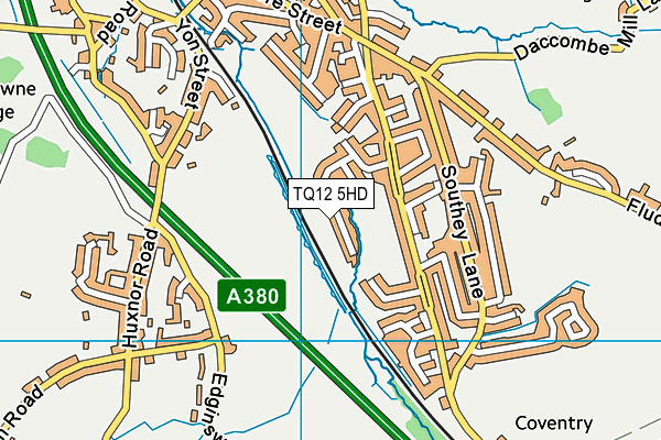 TQ12 5HD map - OS VectorMap District (Ordnance Survey) TQ12 5HD map - OS VectorMap District (Ordnance Survey)