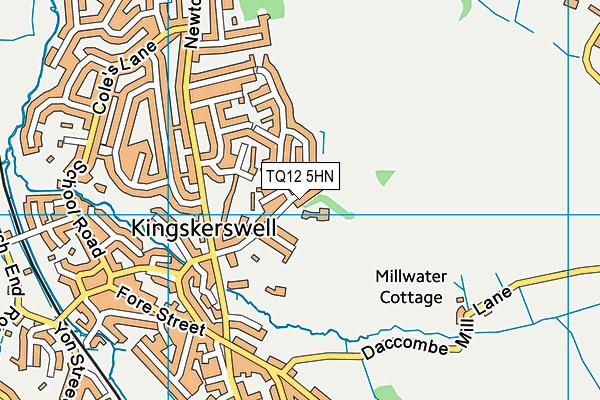 TQ12 5HN map - OS VectorMap District (Ordnance Survey) TQ12 5HN map - OS VectorMap District (Ordnance Survey)
