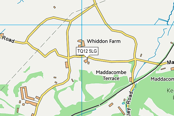 TQ12 5LG map - OS VectorMap District (Ordnance Survey) TQ12 5LG map - OS VectorMap District (Ordnance Survey)