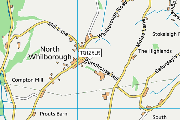 TQ12 5LR map - OS VectorMap District (Ordnance Survey) TQ12 5LR map - OS VectorMap District (Ordnance Survey)