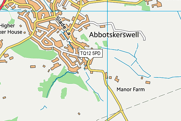 TQ12 5PD map - OS VectorMap District (Ordnance Survey) TQ12 5PD map - OS VectorMap District (Ordnance Survey)