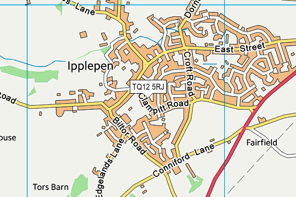 TQ12 5RJ map - OS VectorMap District (Ordnance Survey) TQ12 5RJ map - OS VectorMap District (Ordnance Survey)