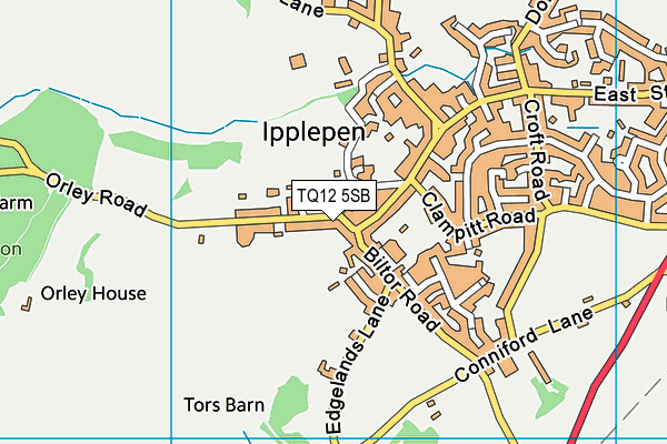 TQ12 5SB map - OS VectorMap District (Ordnance Survey) TQ12 5SB map - OS VectorMap District (Ordnance Survey)