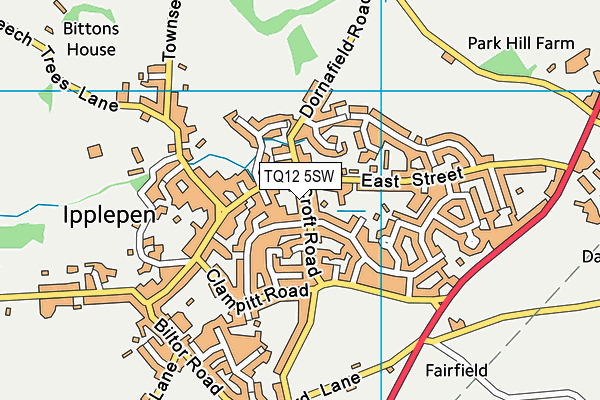 TQ12 5SW map - OS VectorMap District (Ordnance Survey) TQ12 5SW map - OS VectorMap District (Ordnance Survey)