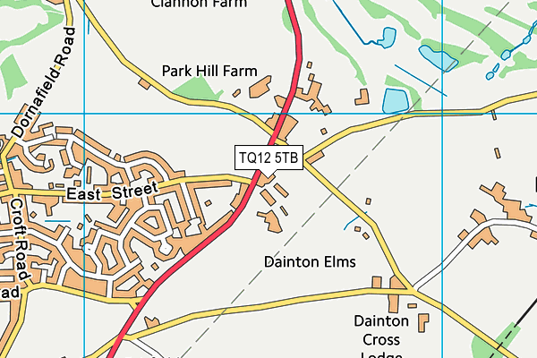 TQ12 5TB map - OS VectorMap District (Ordnance Survey) TQ12 5TB map - OS VectorMap District (Ordnance Survey)