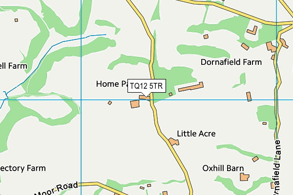 TQ12 5TR map - OS VectorMap District (Ordnance Survey) TQ12 5TR map - OS VectorMap District (Ordnance Survey)