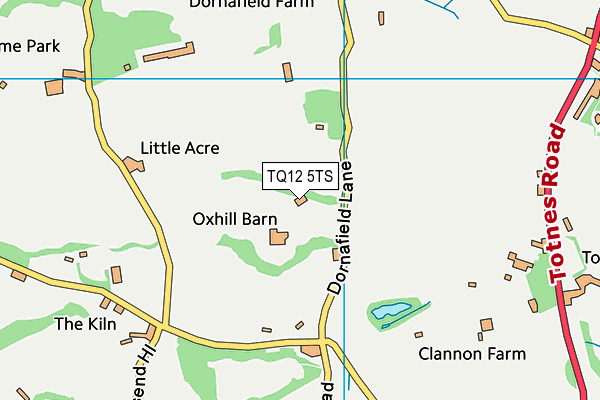 TQ12 5TS map - OS VectorMap District (Ordnance Survey) TQ12 5TS map - OS VectorMap District (Ordnance Survey)