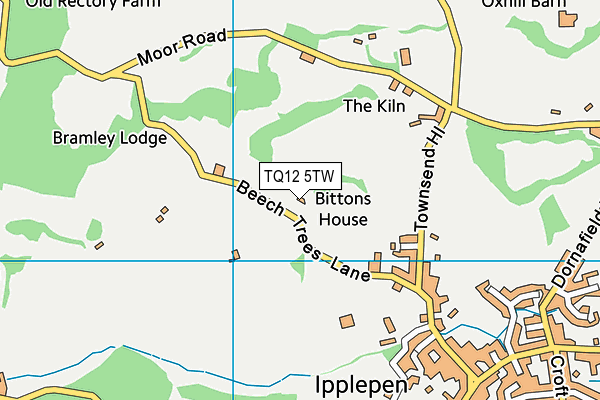 TQ12 5TW map - OS VectorMap District (Ordnance Survey) TQ12 5TW map - OS VectorMap District (Ordnance Survey)