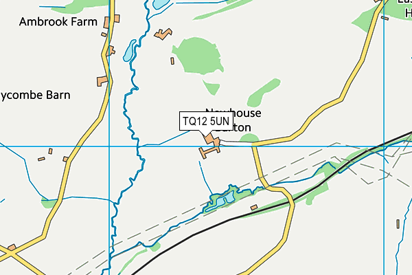 TQ12 5UN map - OS VectorMap District (Ordnance Survey) TQ12 5UN map - OS VectorMap District (Ordnance Survey)