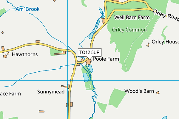 TQ12 5UP map - OS VectorMap District (Ordnance Survey) TQ12 5UP map - OS VectorMap District (Ordnance Survey)