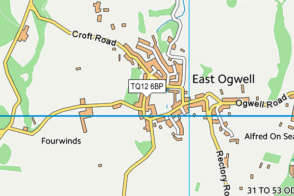 TQ12 6BP map - OS VectorMap District (Ordnance Survey) TQ12 6BP map - OS VectorMap District (Ordnance Survey)