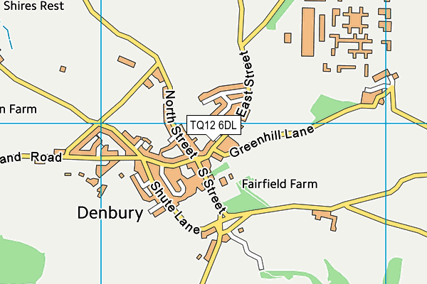 TQ12 6DL map - OS VectorMap District (Ordnance Survey) TQ12 6DL map - OS VectorMap District (Ordnance Survey)