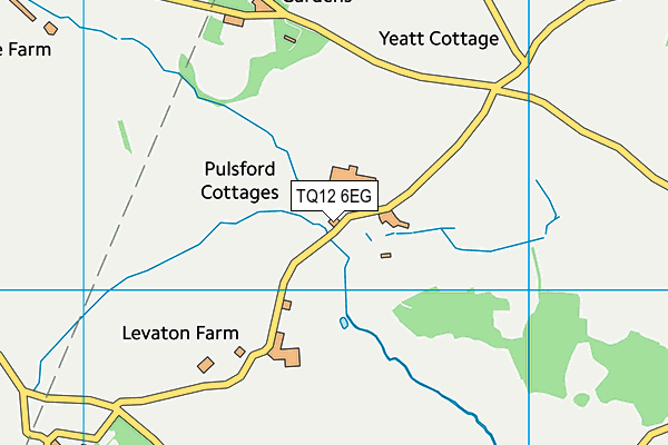 TQ12 6EG map - OS VectorMap District (Ordnance Survey)