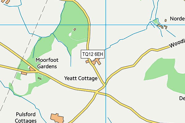 TQ12 6EH map - OS VectorMap District (Ordnance Survey) TQ12 6EH map - OS VectorMap District (Ordnance Survey)