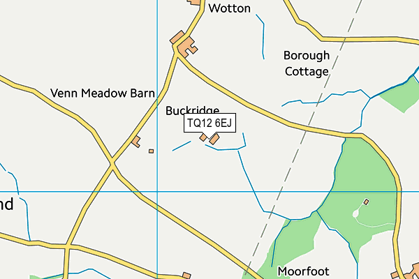 TQ12 6EJ map - OS VectorMap District (Ordnance Survey)