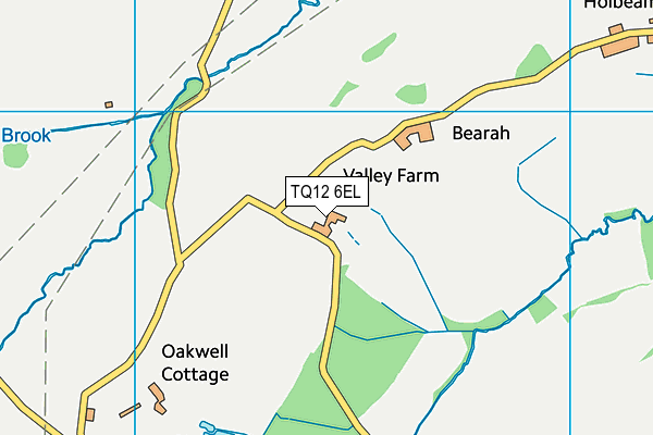 TQ12 6EL map - OS VectorMap District (Ordnance Survey) TQ12 6EL map - OS VectorMap District (Ordnance Survey)