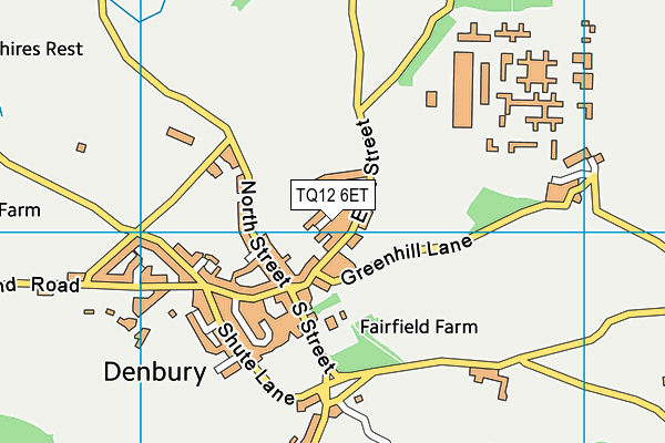 TQ12 6ET map - OS VectorMap District (Ordnance Survey)