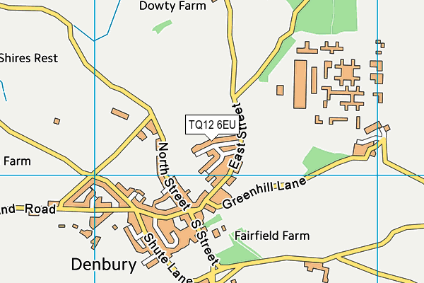 TQ12 6EU map - OS VectorMap District (Ordnance Survey) TQ12 6EU map - OS VectorMap District (Ordnance Survey)