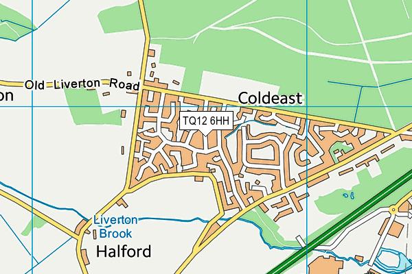 TQ12 6HH map - OS VectorMap District (Ordnance Survey) TQ12 6HH map - OS VectorMap District (Ordnance Survey)