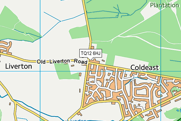TQ12 6HJ map - OS VectorMap District (Ordnance Survey)