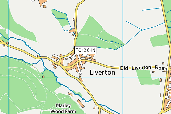 TQ12 6HN map - OS VectorMap District (Ordnance Survey) TQ12 6HN map - OS VectorMap District (Ordnance Survey)
