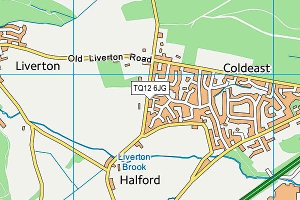 TQ12 6JG map - OS VectorMap District (Ordnance Survey) TQ12 6JG map - OS VectorMap District (Ordnance Survey)