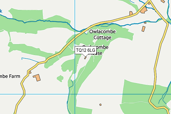 TQ12 6LG map - OS VectorMap District (Ordnance Survey) TQ12 6LG map - OS VectorMap District (Ordnance Survey)
