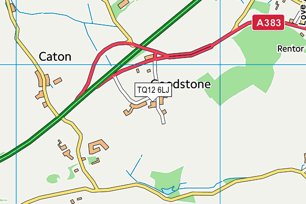 TQ12 6LJ map - OS VectorMap District (Ordnance Survey) TQ12 6LJ map - OS VectorMap District (Ordnance Survey)