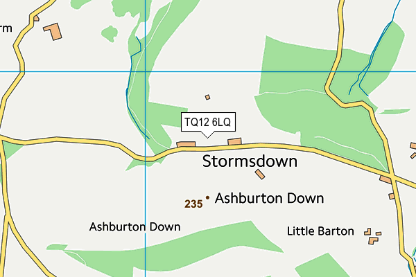 TQ12 6LQ map - OS VectorMap District (Ordnance Survey) TQ12 6LQ map - OS VectorMap District (Ordnance Survey)