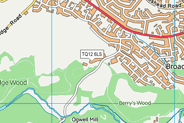 TQ12 6LS map - OS VectorMap District (Ordnance Survey) TQ12 6LS map - OS VectorMap District (Ordnance Survey)