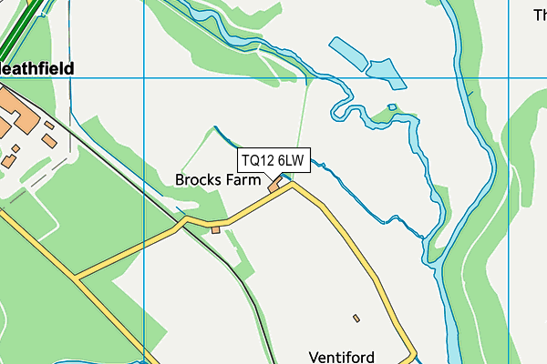 TQ12 6LW map - OS VectorMap District (Ordnance Survey) TQ12 6LW map - OS VectorMap District (Ordnance Survey)