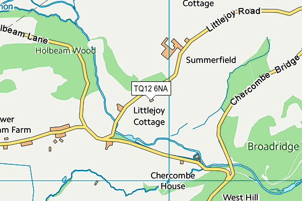 TQ12 6NA map - OS VectorMap District (Ordnance Survey) TQ12 6NA map - OS VectorMap District (Ordnance Survey)