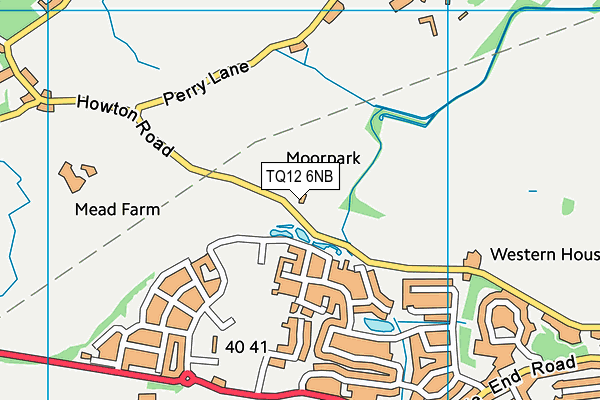 TQ12 6NB map - OS VectorMap District (Ordnance Survey) TQ12 6NB map - OS VectorMap District (Ordnance Survey)