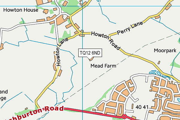 TQ12 6ND map - OS VectorMap District (Ordnance Survey) TQ12 6ND map - OS VectorMap District (Ordnance Survey)
