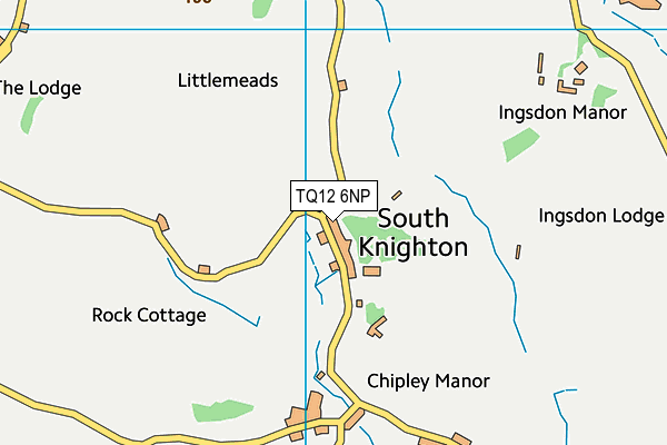 TQ12 6NP map - OS VectorMap District (Ordnance Survey) TQ12 6NP map - OS VectorMap District (Ordnance Survey)