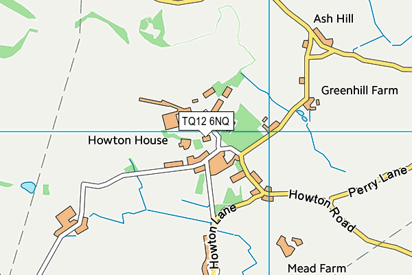 TQ12 6NQ map - OS VectorMap District (Ordnance Survey)