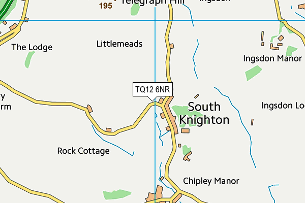TQ12 6NR map - OS VectorMap District (Ordnance Survey) TQ12 6NR map - OS VectorMap District (Ordnance Survey)
