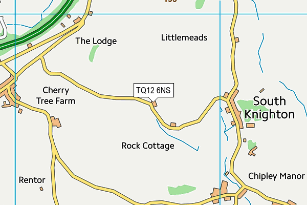 TQ12 6NS map - OS VectorMap District (Ordnance Survey)
