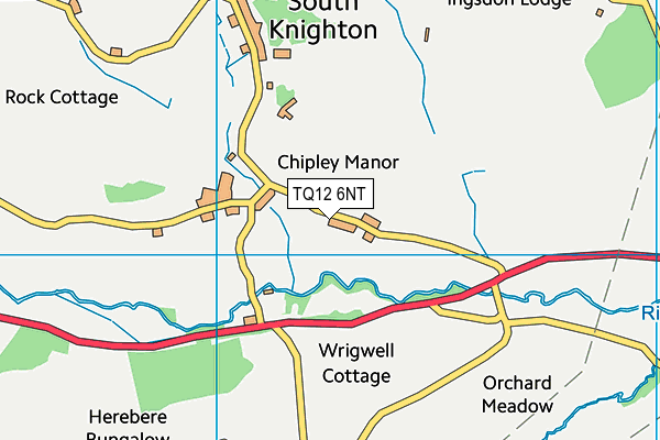TQ12 6NT map - OS VectorMap District (Ordnance Survey) TQ12 6NT map - OS VectorMap District (Ordnance Survey)