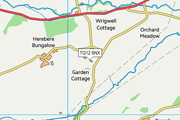 TQ12 6NX map - OS VectorMap District (Ordnance Survey) TQ12 6NX map - OS VectorMap District (Ordnance Survey)