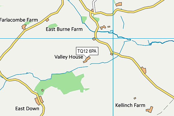 TQ12 6PA map - OS VectorMap District (Ordnance Survey) TQ12 6PA map - OS VectorMap District (Ordnance Survey)