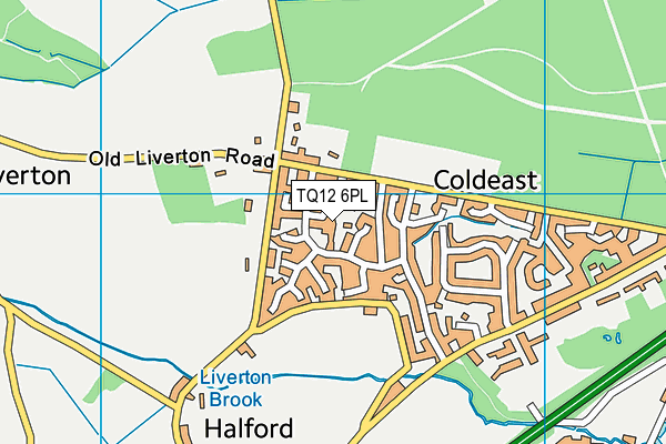 TQ12 6PL map - OS VectorMap District (Ordnance Survey) TQ12 6PL map - OS VectorMap District (Ordnance Survey)