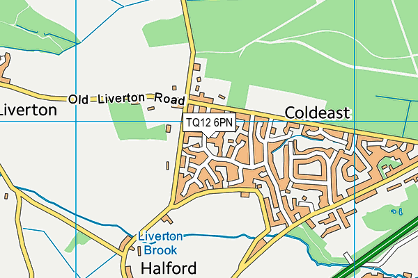 TQ12 6PN map - OS VectorMap District (Ordnance Survey)