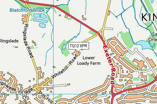 TQ12 6PR map - OS VectorMap District (Ordnance Survey) TQ12 6PR map - OS VectorMap District (Ordnance Survey)