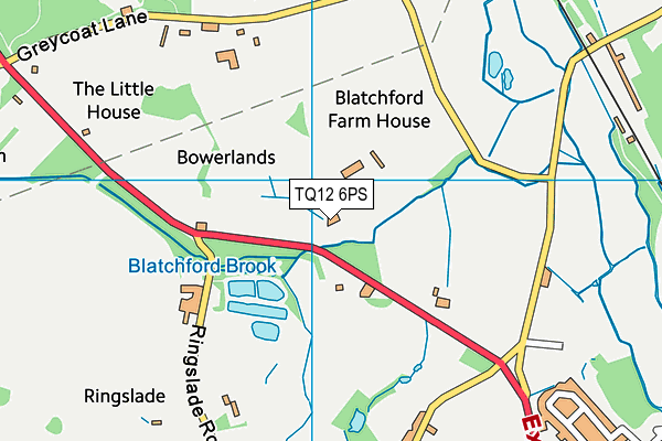 TQ12 6PS map - OS VectorMap District (Ordnance Survey) TQ12 6PS map - OS VectorMap District (Ordnance Survey)