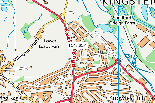 TQ12 6QY map - OS VectorMap District (Ordnance Survey)