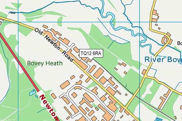 TQ12 6RA map - OS VectorMap District (Ordnance Survey) TQ12 6RA map - OS VectorMap District (Ordnance Survey)
