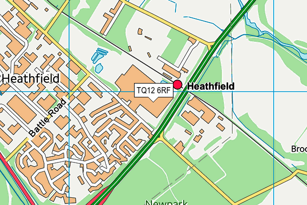 TQ12 6RF map - OS VectorMap District (Ordnance Survey) TQ12 6RF map - OS VectorMap District (Ordnance Survey)