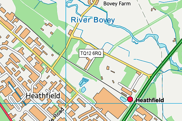 TQ12 6RQ map - OS VectorMap District (Ordnance Survey)