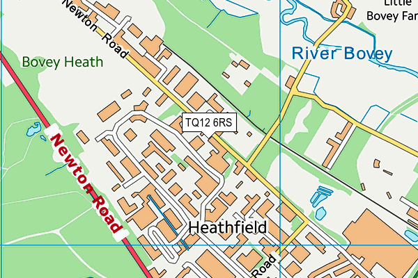 TQ12 6RS map - OS VectorMap District (Ordnance Survey)